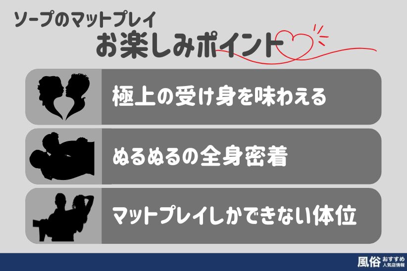 マットプレイのお楽しみポイント3つ｜風俗おすすめ