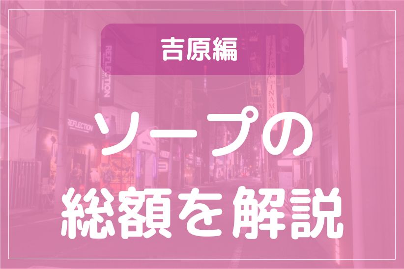 吉原のソープランド総額一覧表！2万円以下から高級店まで全て網羅