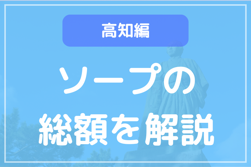 高知ソープの総額一覧表！全4店舗の料金相場が一目で比較できる